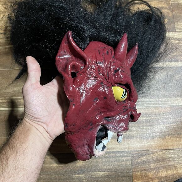 PMG Halloween Mask Devil 2006 The Paper Magic Group Scary Evil Costume Rare! - Picture 8 of 14